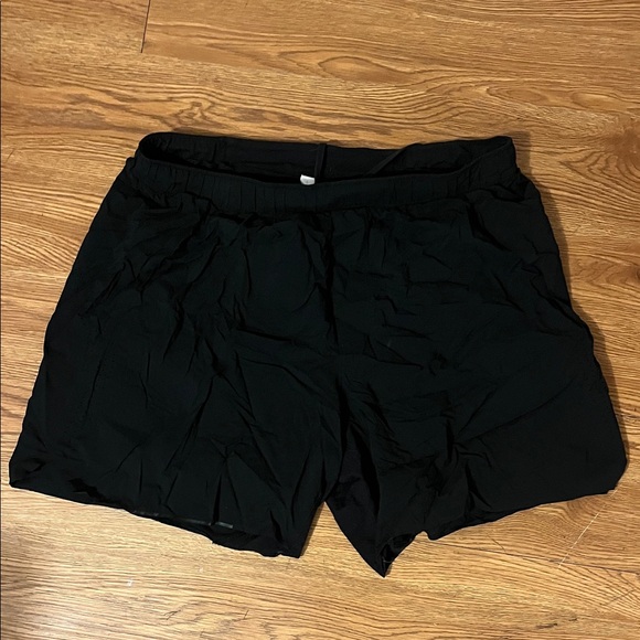 Black Lulu Lemon Running Shorts - Picture 1 of 3